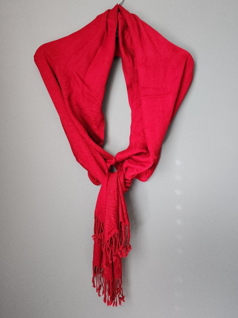 2/$15 Red Jumbo Pashmina Wrap Scarf